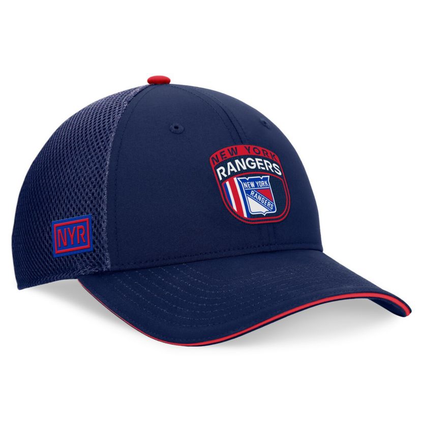 NHL Fanatics New York Rangers 2024 NHL Draft On Stage Trucker Adjustable Hat