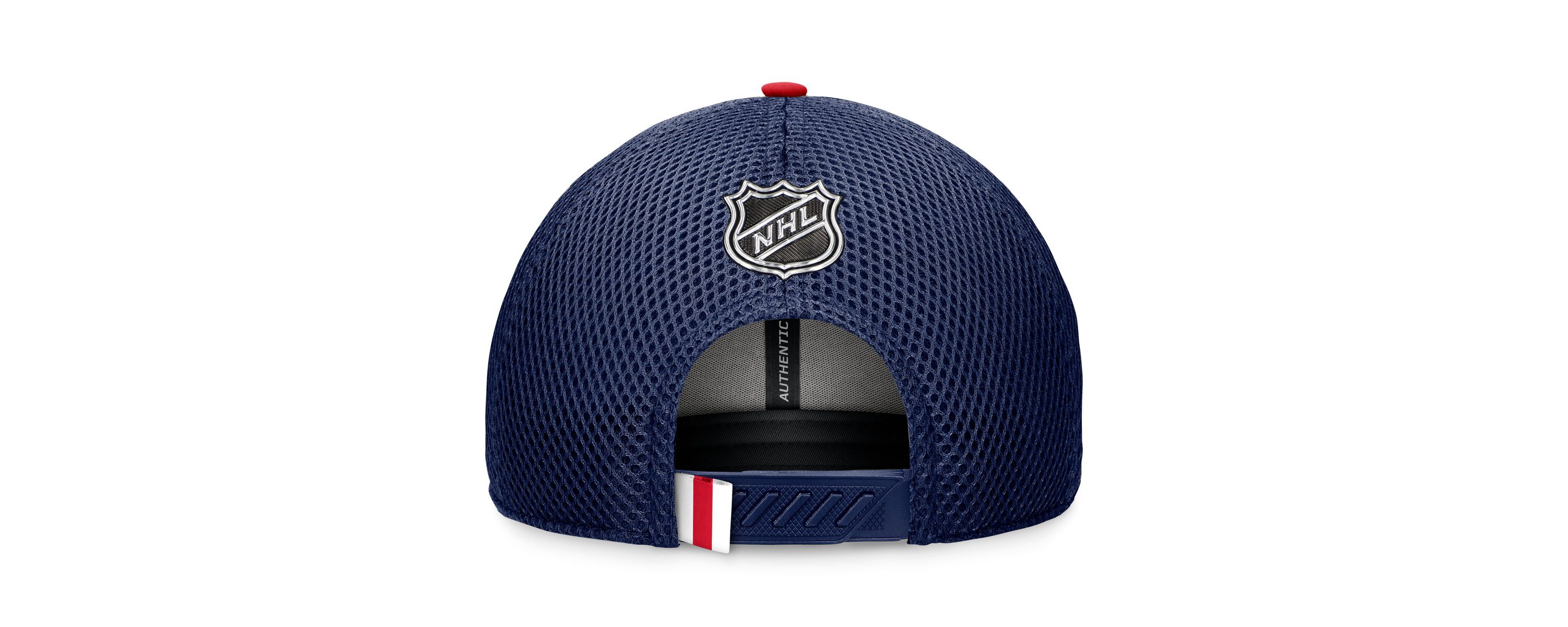 NHL Fanatics New York Rangers 2024 NHL Draft On Stage Trucker Adjustable Hat