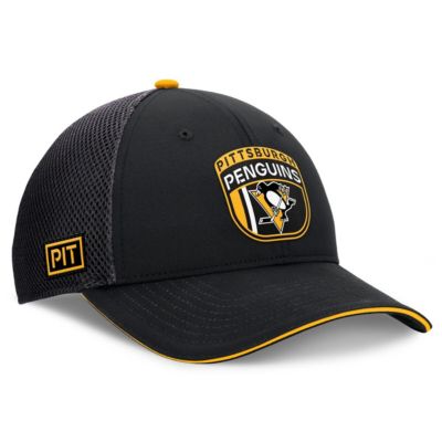 Mens NHL Fanatics Pittsburgh Penguins 2024 NHL Draft On Stage Trucker Adjustable Hat