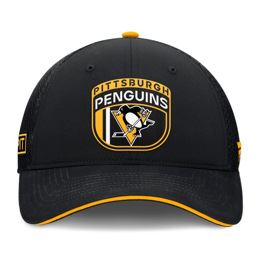 NHL Fanatics Pittsburgh Penguins 2024 NHL Draft On Stage Trucker Adjustable Hat