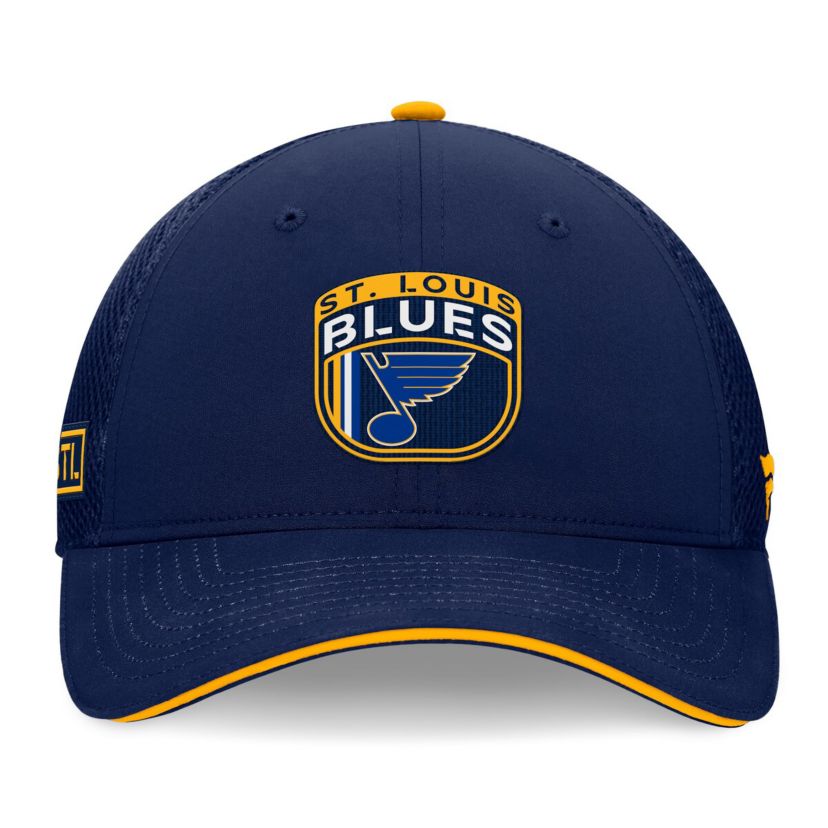NHL Fanatics St. Louis Blues 2024 NHL Draft On Stage Trucker Adjustable Hat