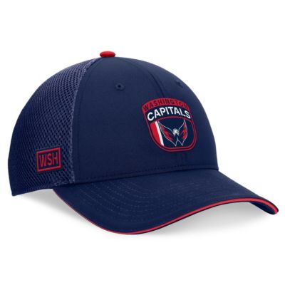 Mens NHL Fanatics Washington Capitals 2024 NHL Draft On Stage Trucker Adjustable Hat