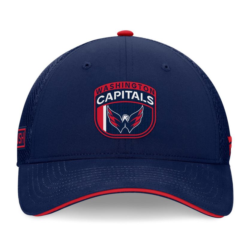 NHL Fanatics Washington Capitals 2024 NHL Draft On Stage Trucker Adjustable Hat