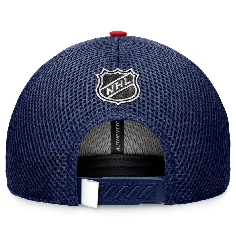 NHL Fanatics Washington Capitals 2024 NHL Draft On Stage Trucker Adjustable Hat