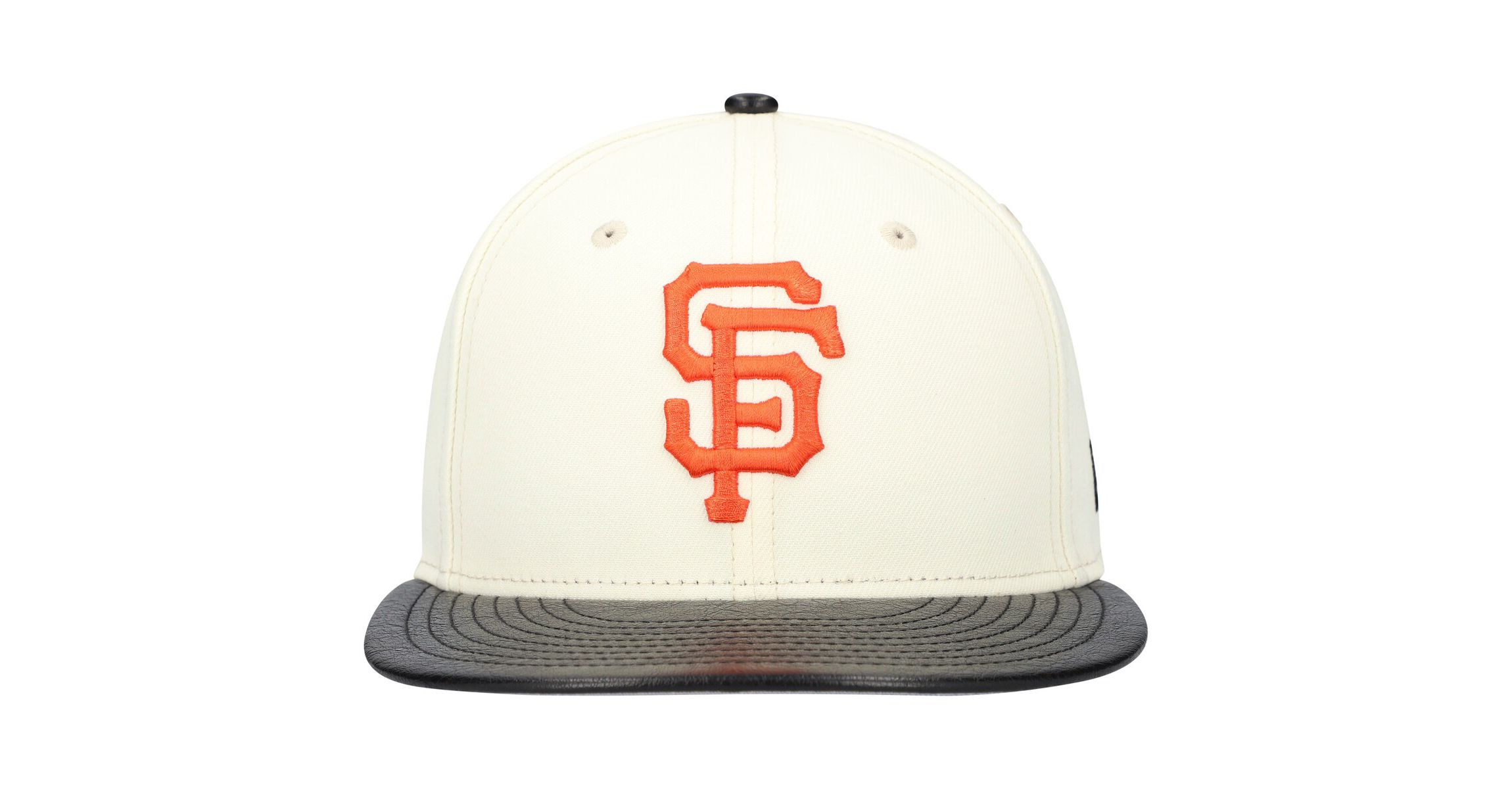 MLB San Francisco Giants Game Night Leather Visor 59FIFTY Fitted Hat