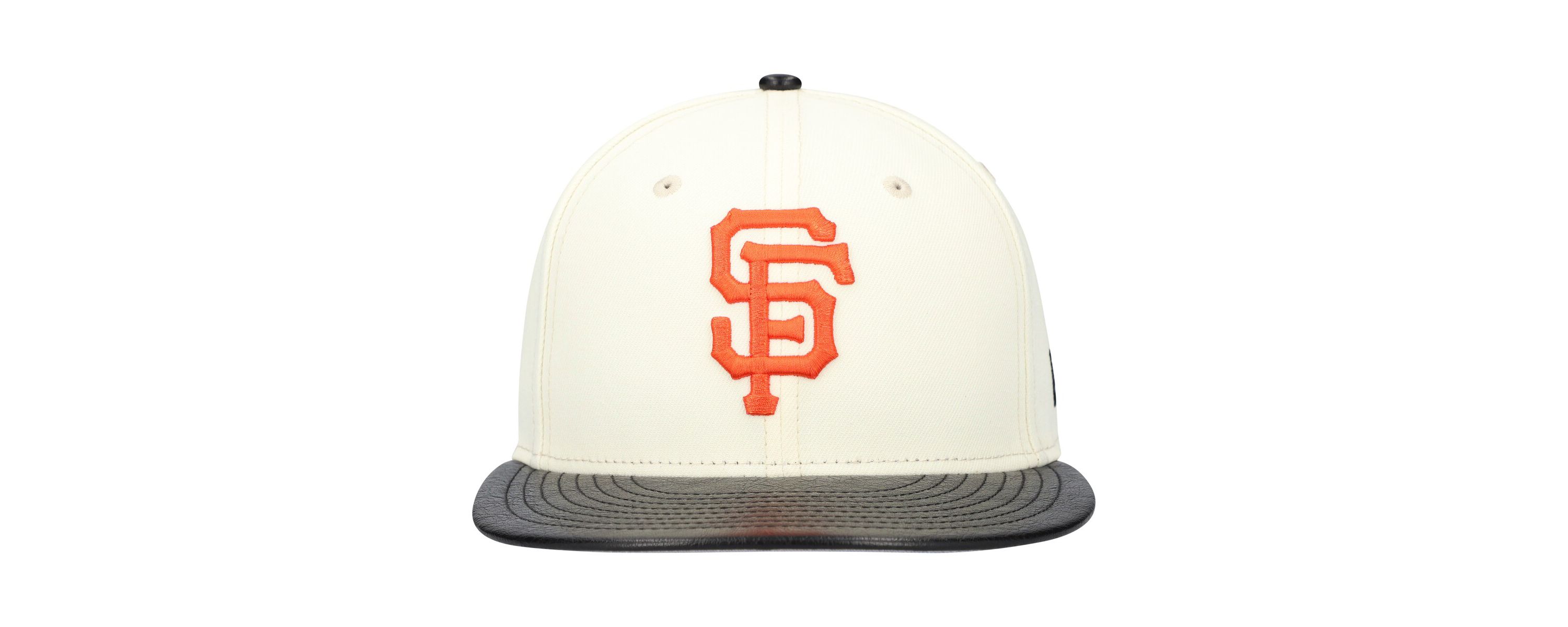 MLB San Francisco Giants Game Night Leather Visor 59FIFTY Fitted Hat
