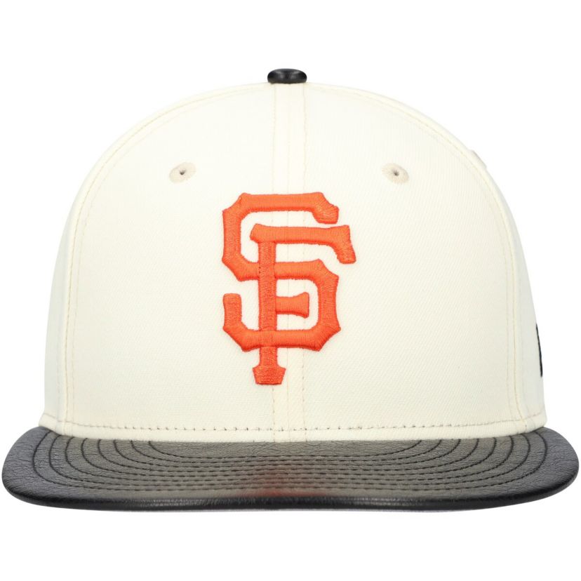 MLB San Francisco Giants Game Night Leather Visor 59FIFTY Fitted Hat