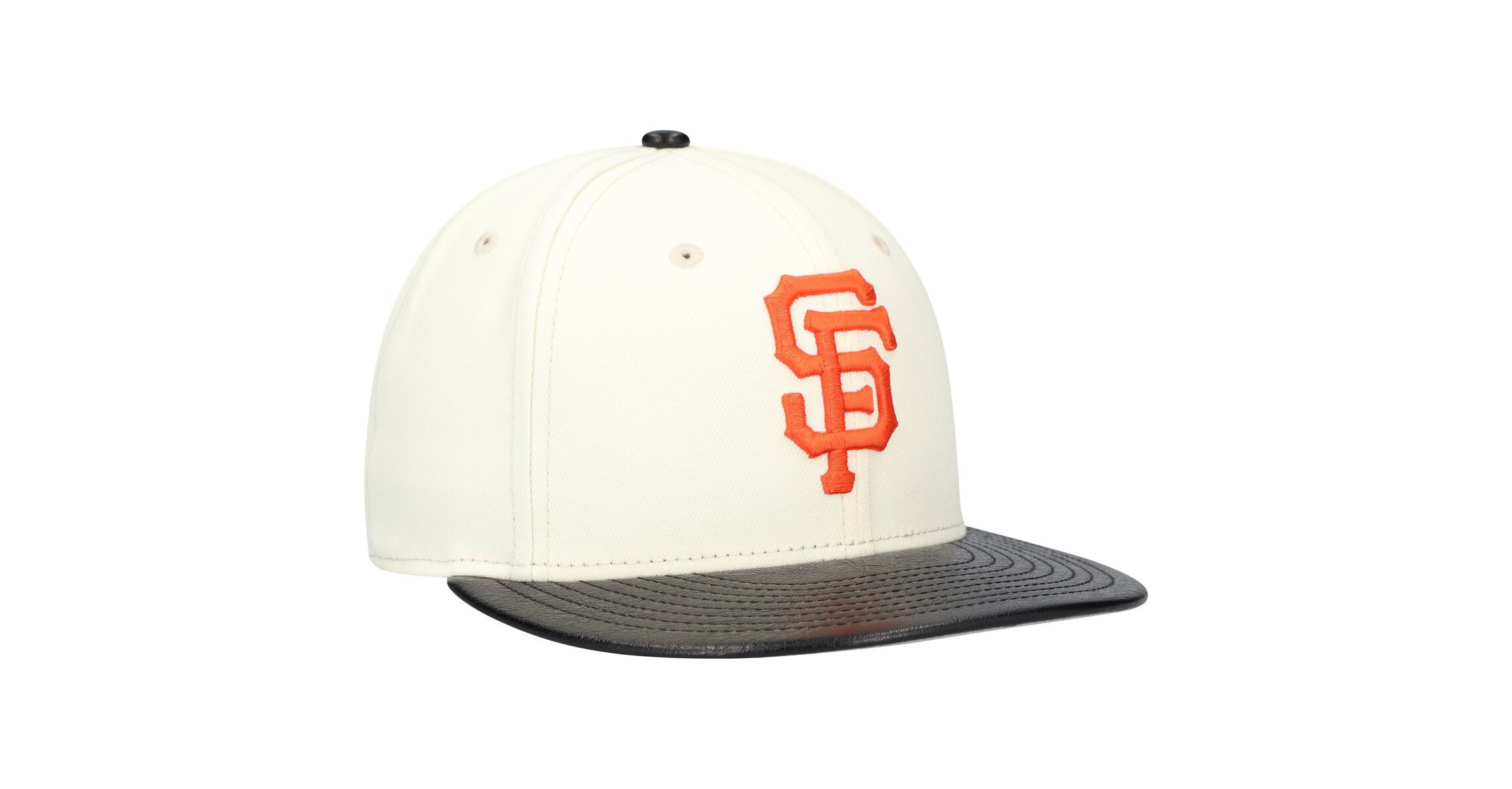 MLB San Francisco Giants Game Night Leather Visor 59FIFTY Fitted Hat