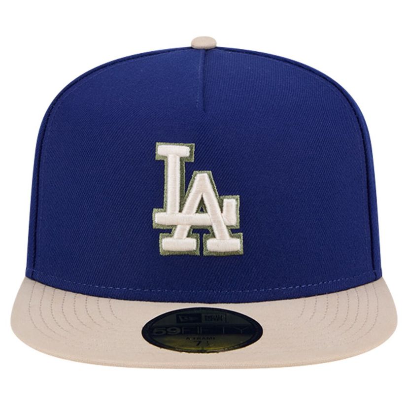 MLB Los Angeles Dodgers Canvas A-Frame 59FIFTY Fitted Hat