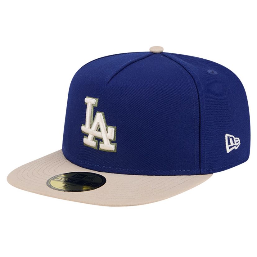 MLB Los Angeles Dodgers Canvas A-Frame 59FIFTY Fitted Hat