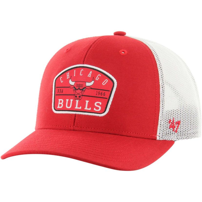 NBA Chicago Bulls Semi Patch Trucker Adjustable Hat