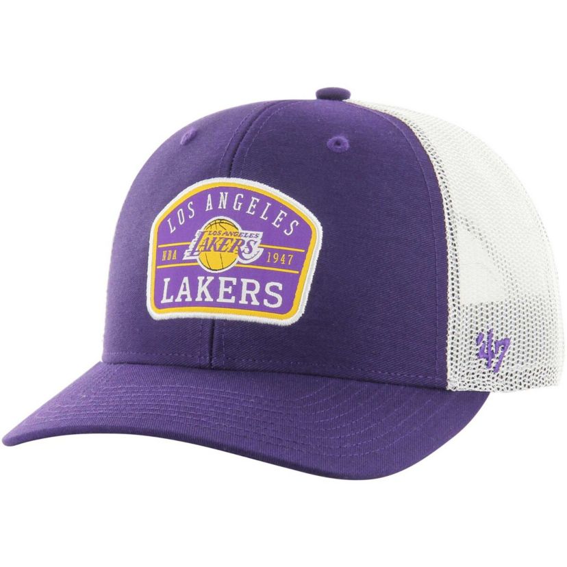 NBA Los Angeles Lakers Semi Patch Trucker Adjustable Hat