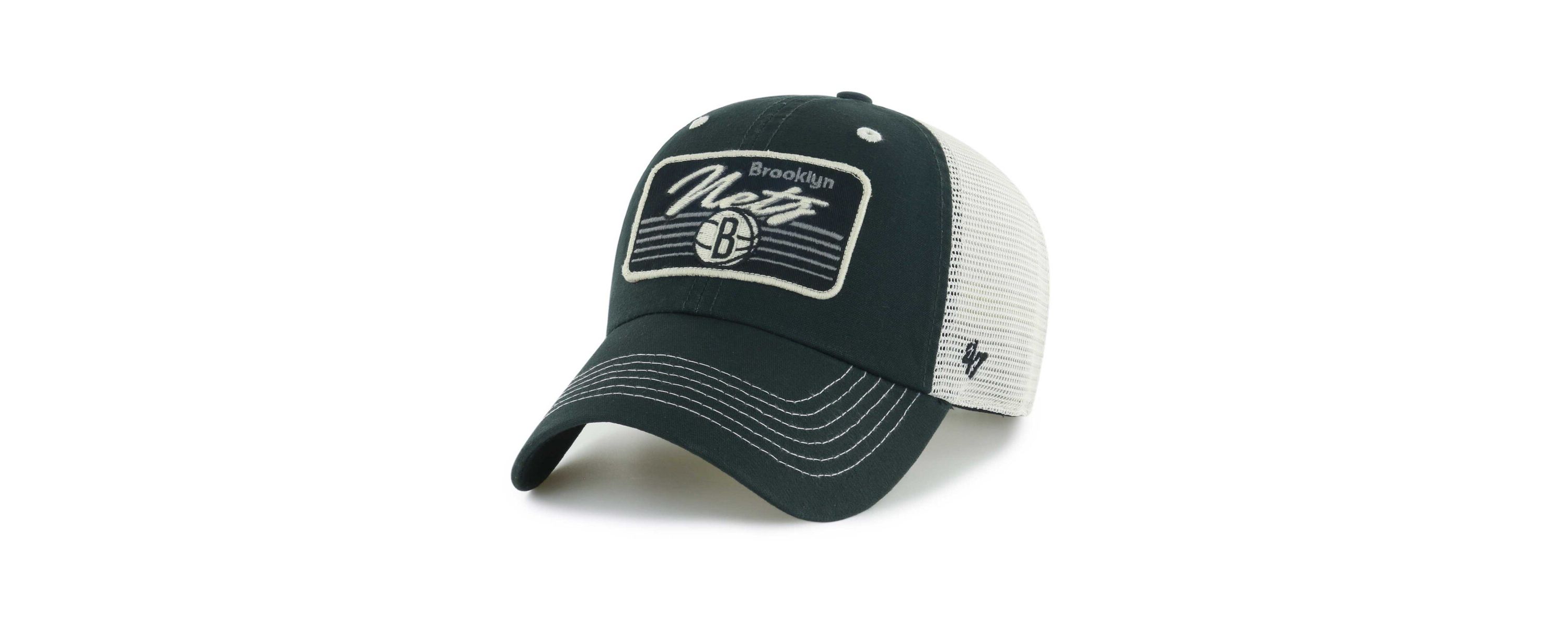 NBA Brooklyn Nets Five Point Patch Clean Up Adjustable Hat