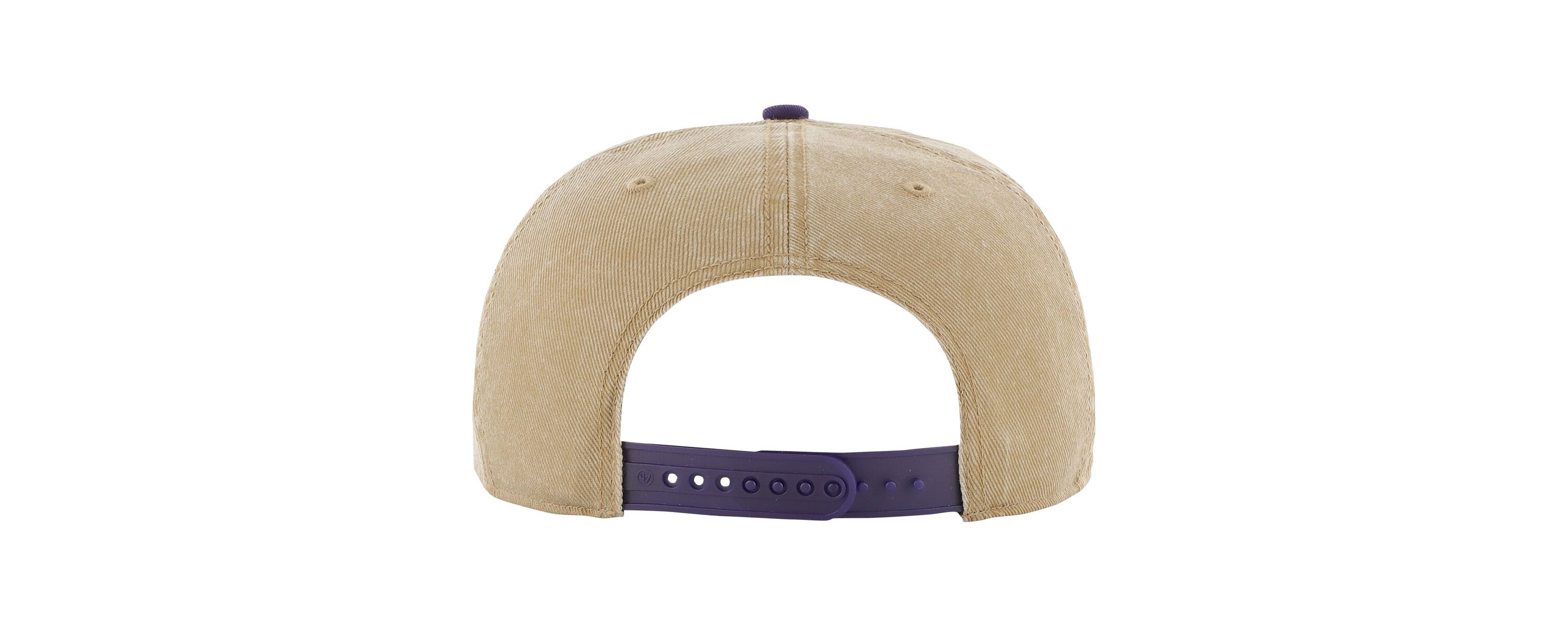 NBA Khaki/Purple Los Angeles Lakers Chilmark Captain Snapback Hat