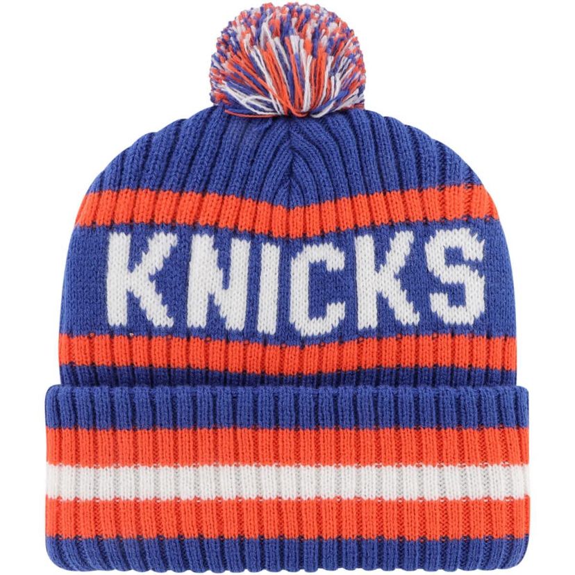 NBA New York Knicks Bering Cuffed Knit Hat with Pom