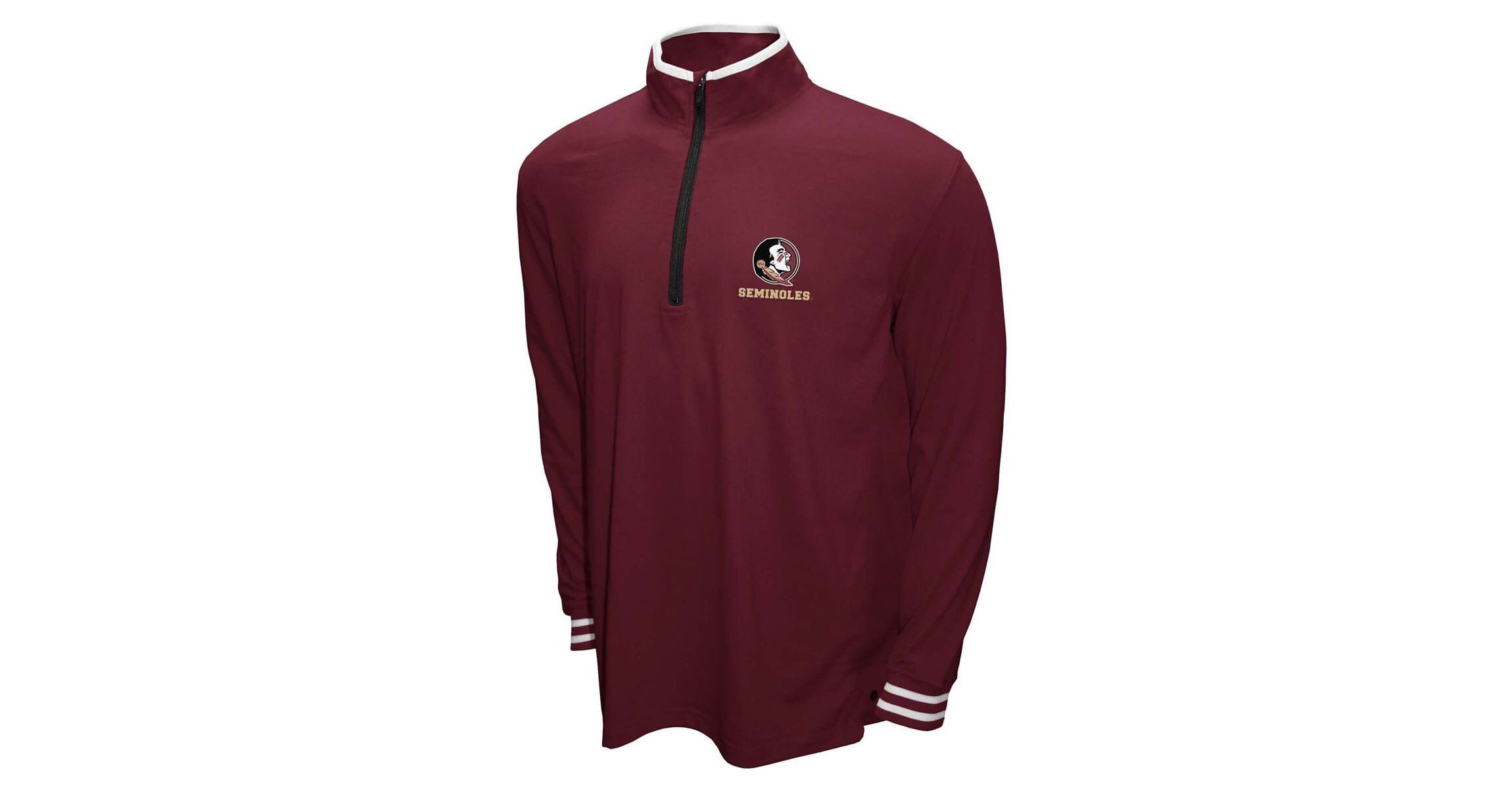 NCAA Franchise Club Florida State Seminoles 3-in-1 Double-Down T-Shirt & Quarter-Zip Pullover Set