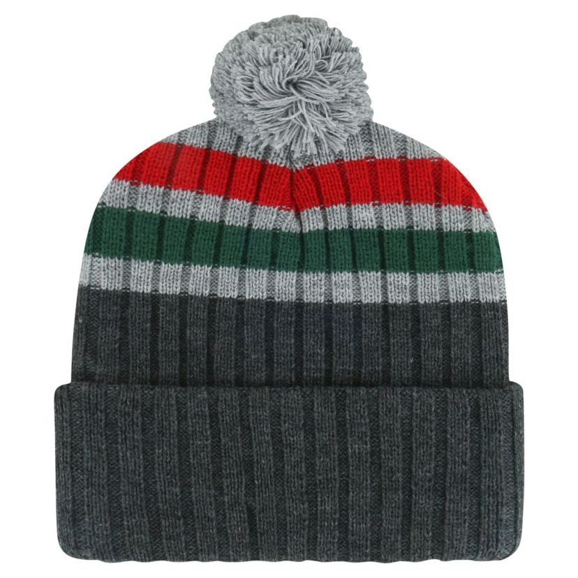 NHL Minnesota Wild Stack Patch Cuffed Knit Hat with Pom