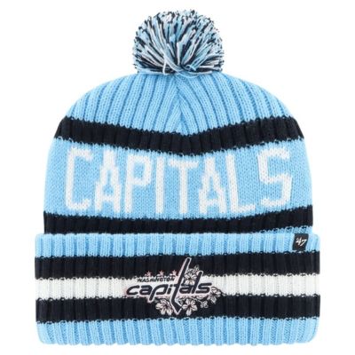 '47 Men's NHL Light Washington Capitals Cherry Blossom Bering Cuffed Knit Hat with Pom