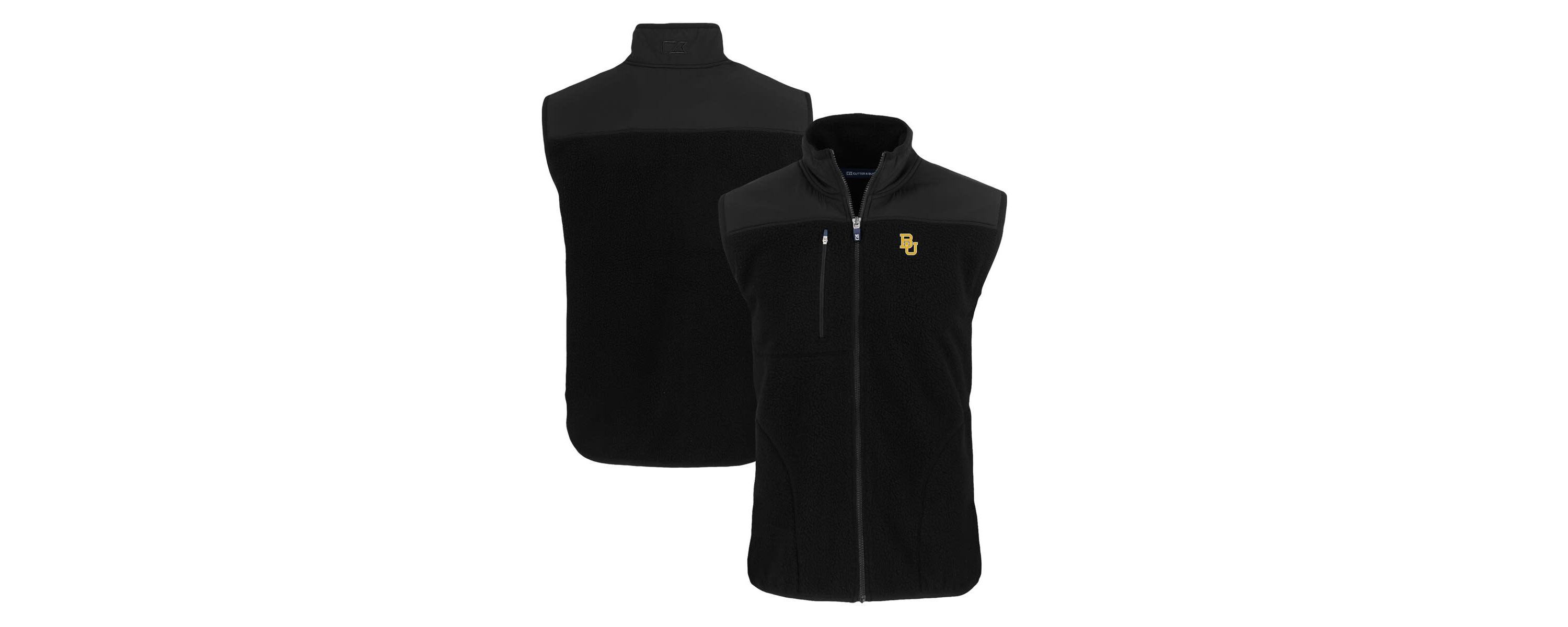 NCAA Baylor Bears Big & Tall Cascade Eco Sherpa Fleece Full-Zip Vest
