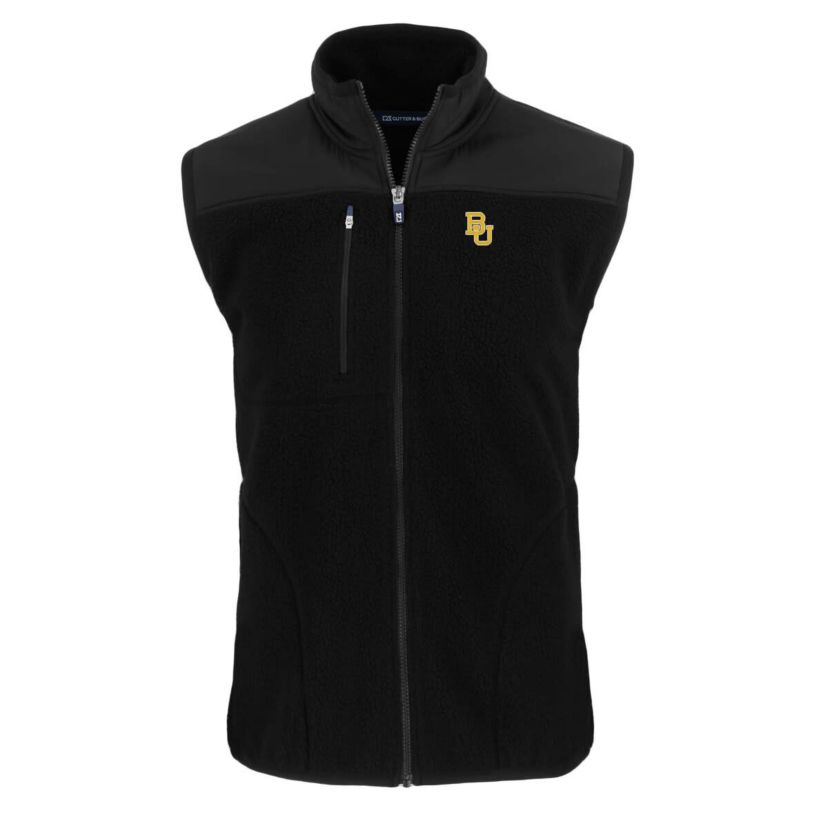 NCAA Baylor Bears Big & Tall Cascade Eco Sherpa Fleece Full-Zip Vest