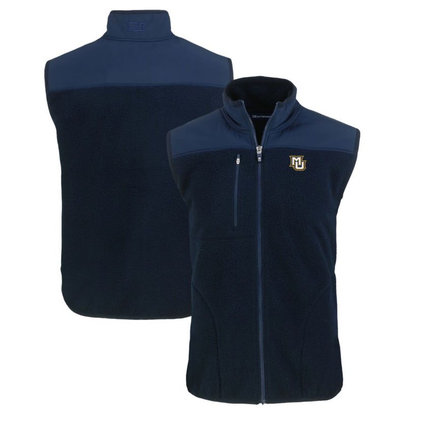 NCAA Marquette Golden Eagles Big & Tall Cascade Eco Sherpa Fleece Full-Zip Vest