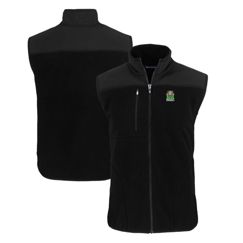 NCAA Marshall Thundering Herd Big & Tall Cascade Eco Sherpa Fleece Full-Zip Vest