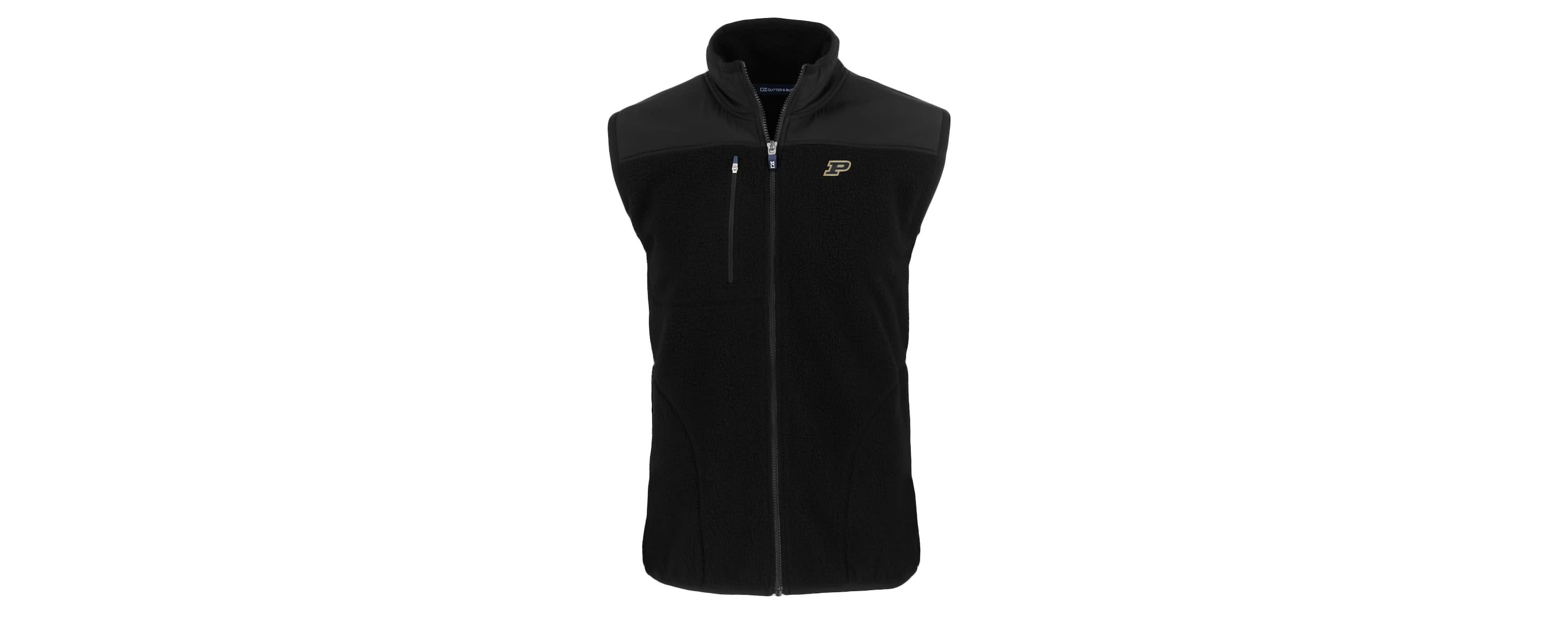NCAA Purdue Boilermakers Big & Tall Cascade Eco Sherpa Fleece Full-Zip Vest
