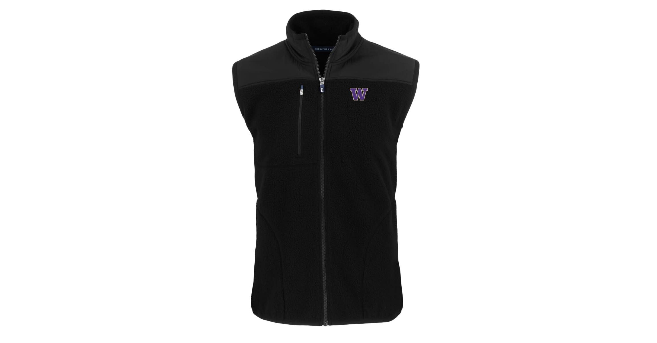 NCAA Washington Huskies Big & Tall Cascade Eco Sherpa Fleece Full-Zip Vest