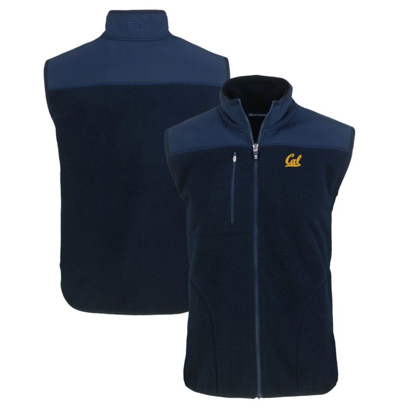 California Golden Bears NCAA Cal Bears Big & Tall Cascade Eco Sherpa Fleece Full-Zip Vest