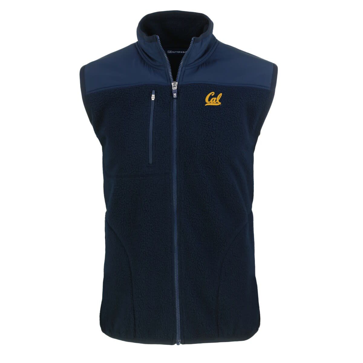 California Golden Bears NCAA Cal Bears Big & Tall Cascade Eco Sherpa Fleece Full-Zip Vest