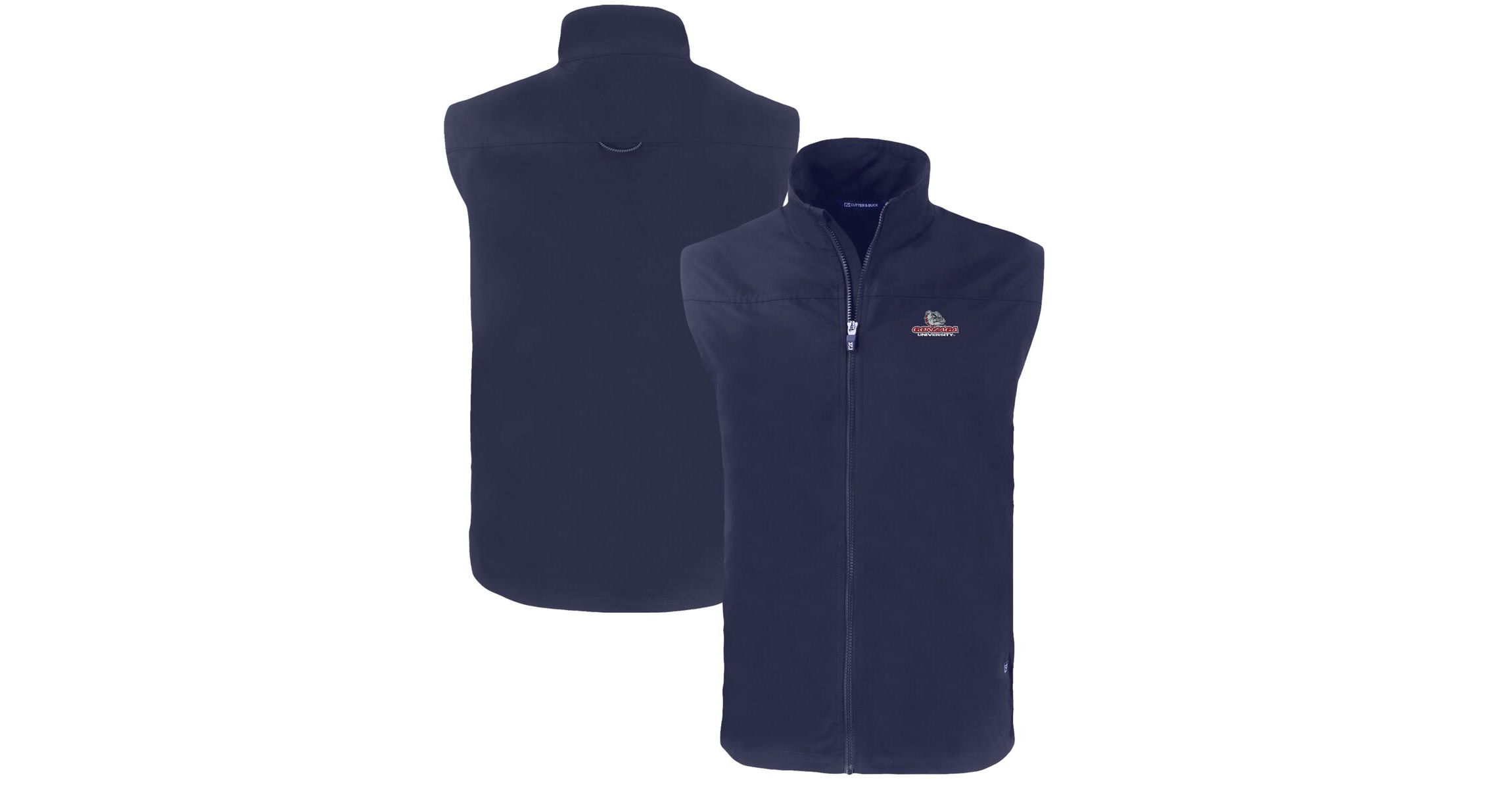 Gonzaga University Bulldogs NCAA Gonzaga Bulldogs Big & Tall Charter Eco Full-Zip Vest