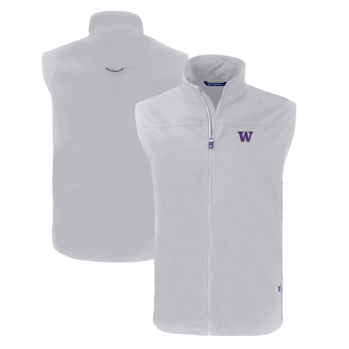 NCAA Washington Huskies Big & Tall Charter Eco Full-Zip Vest