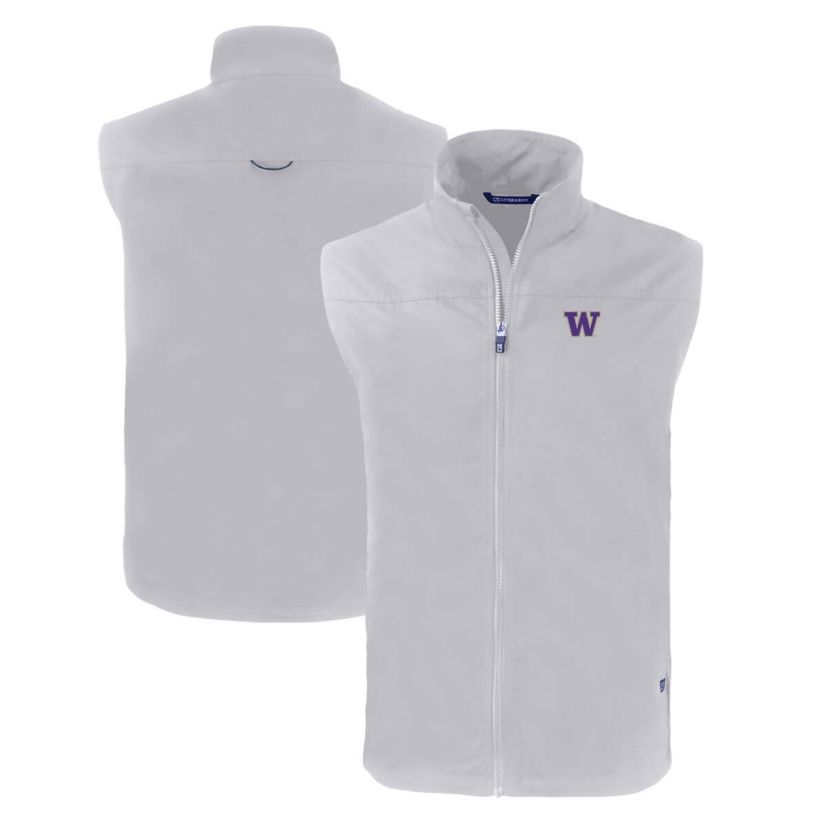 NCAA Washington Huskies Big & Tall Charter Eco Full-Zip Vest