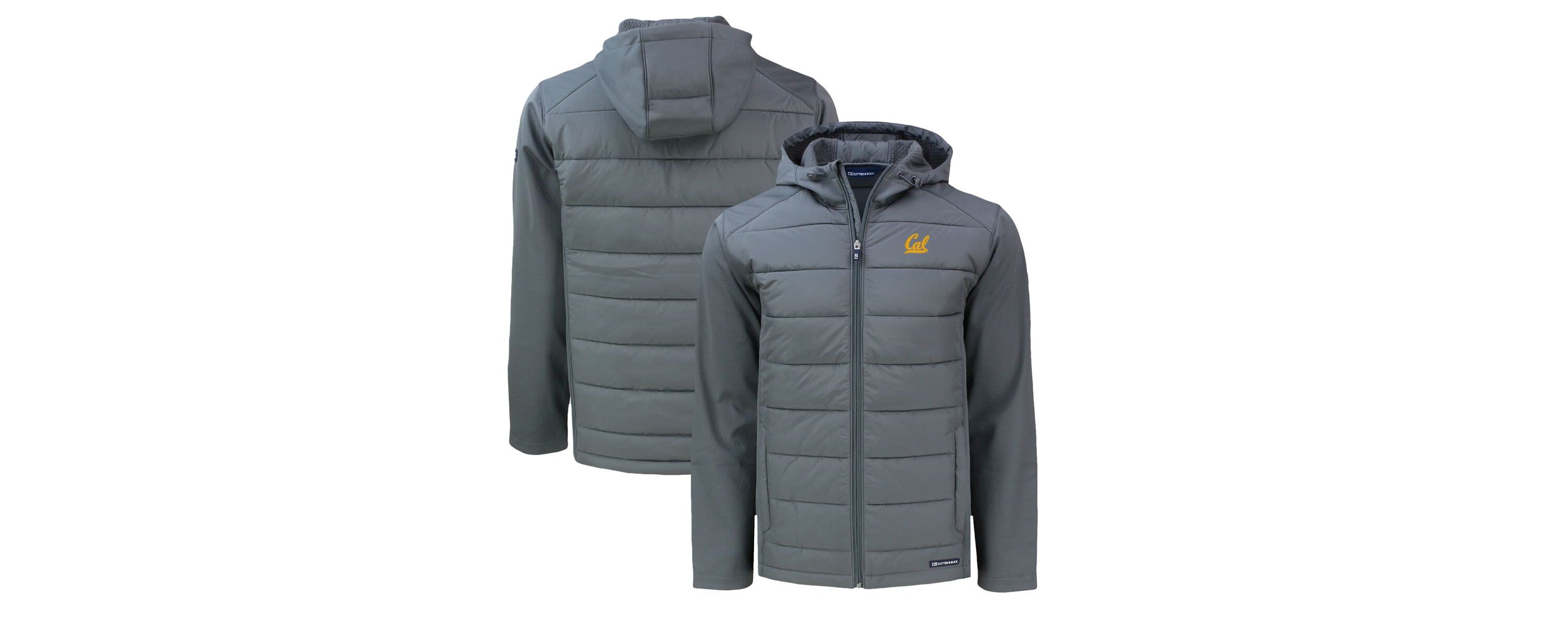 California Golden Bears NCAA Cal Bears Big & Tall Evoke Hybrid Eco Softshell Recycled Full-Zip Hoodie