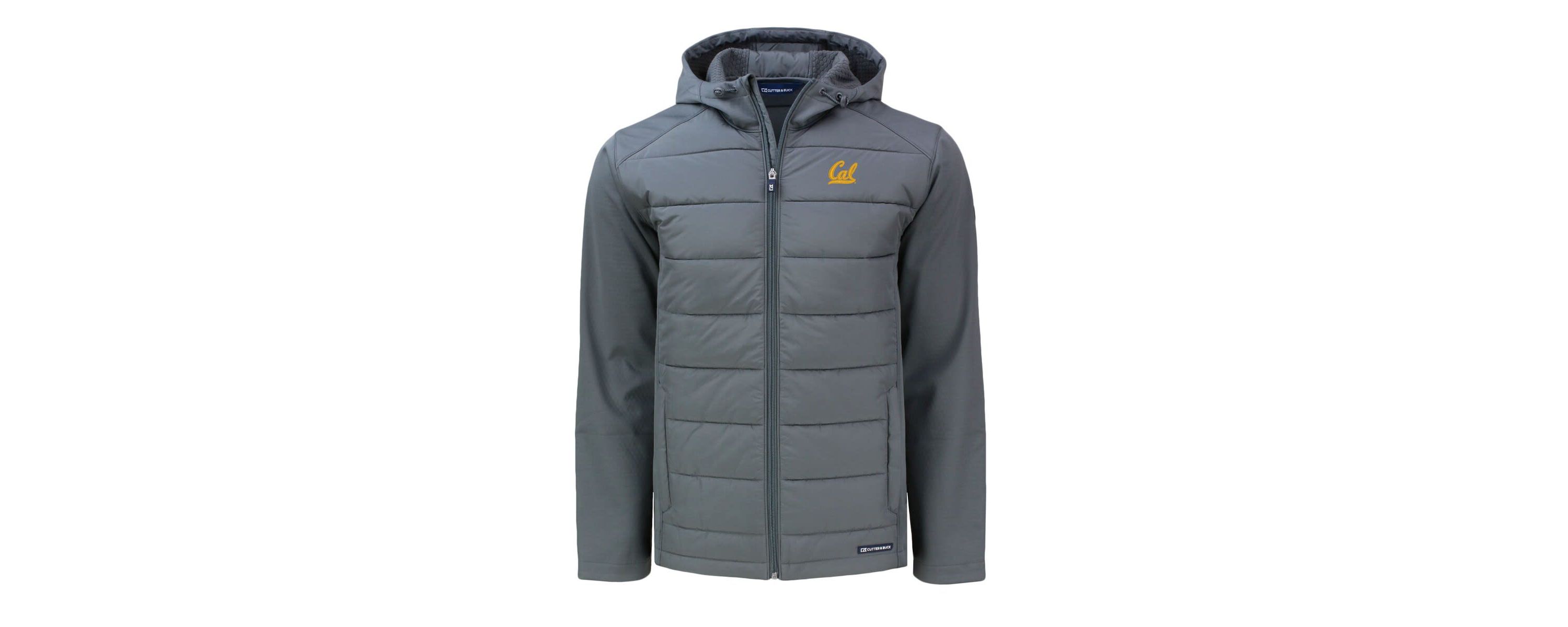 California Golden Bears NCAA Cal Bears Big & Tall Evoke Hybrid Eco Softshell Recycled Full-Zip Hoodie