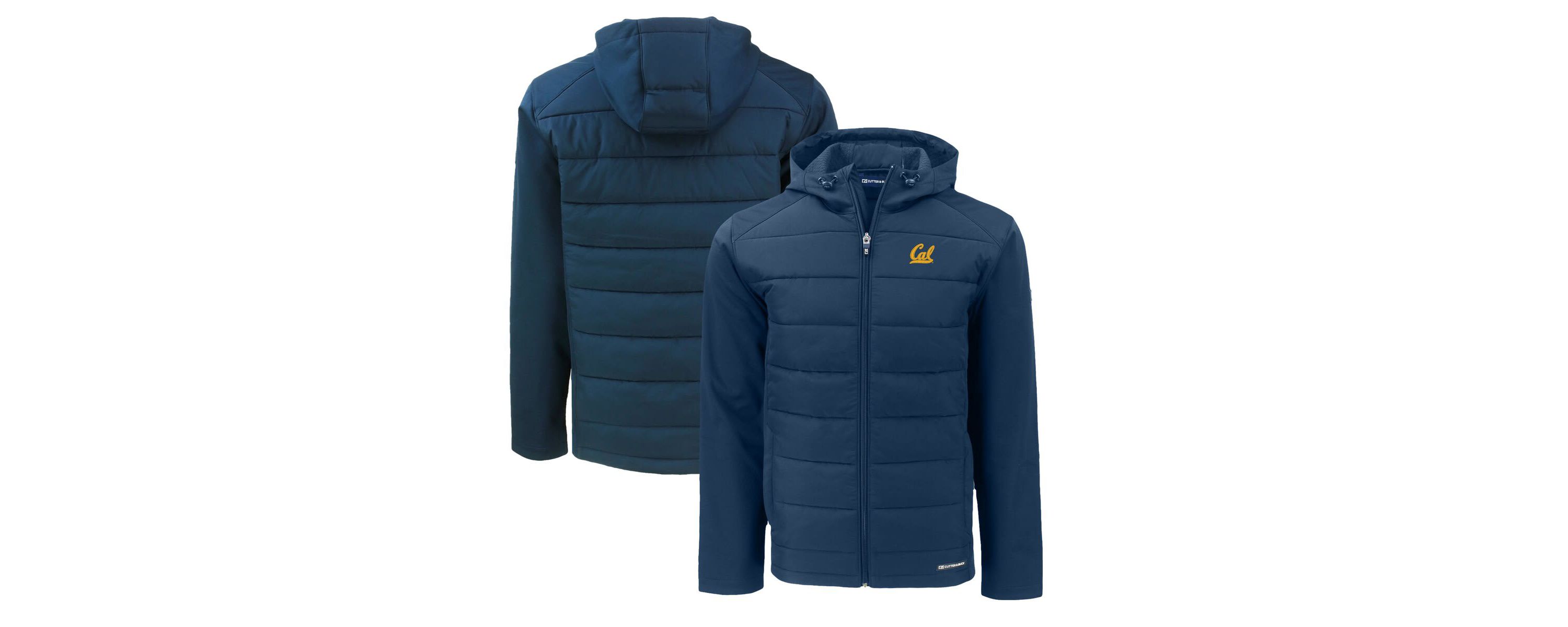 California Golden Bears NCAA Cal Bears Big & Tall Evoke Hybrid Eco Softshell Recycled Full-Zip Hoodie