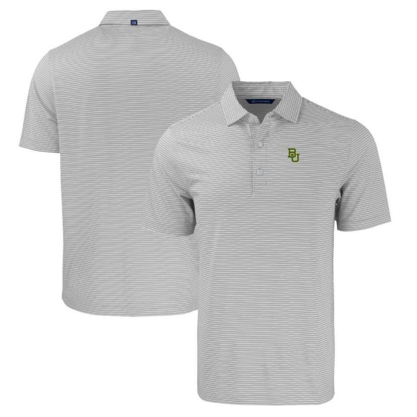 NCAA Baylor Bears Big & Tall Forge Eco Double Stripe Stretch Recycled Polo