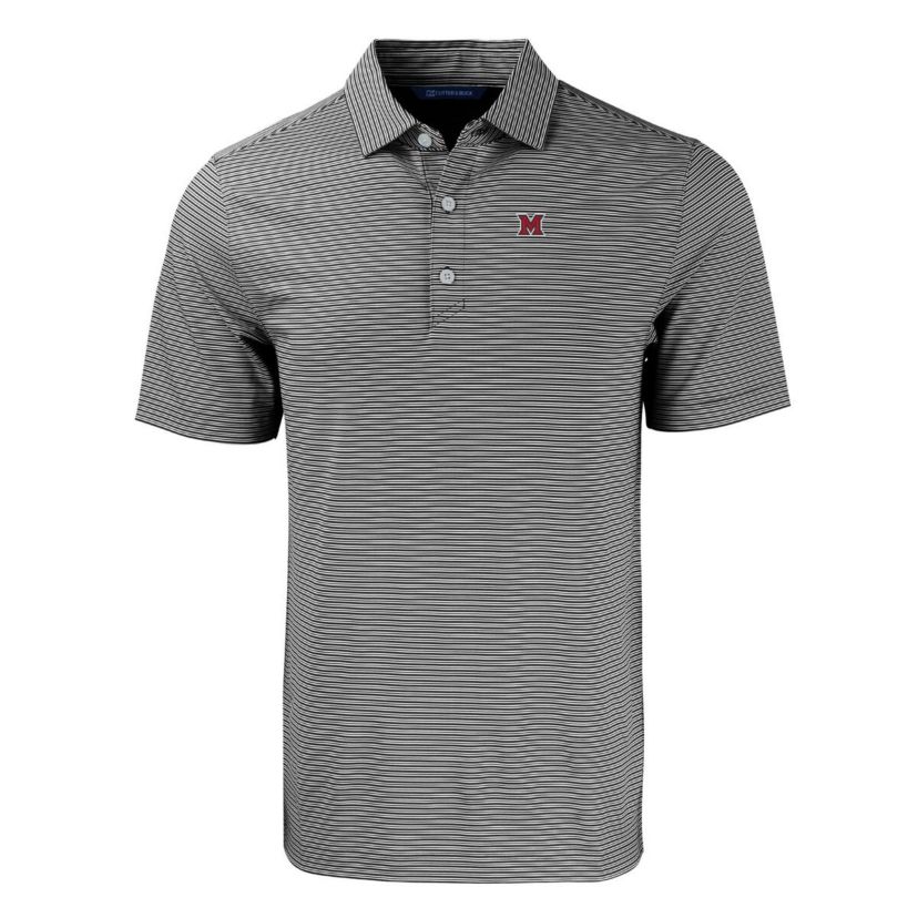 Miami (OH) RedHawks NCAA Miami University RedHawks Big & Tall Forge Eco Double Stripe Stretch Recycled Polo