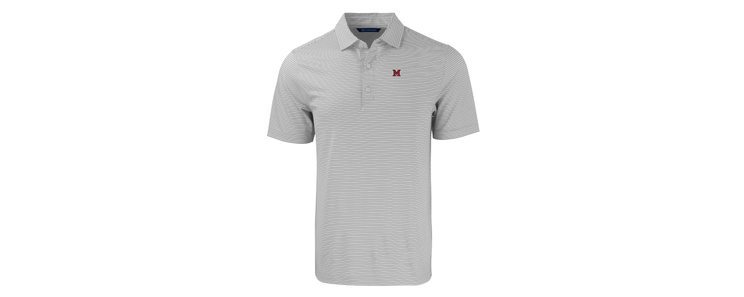 Miami (OH) RedHawks NCAA Miami University RedHawks Big & Tall Forge Eco Double Stripe Stretch Recycled Polo