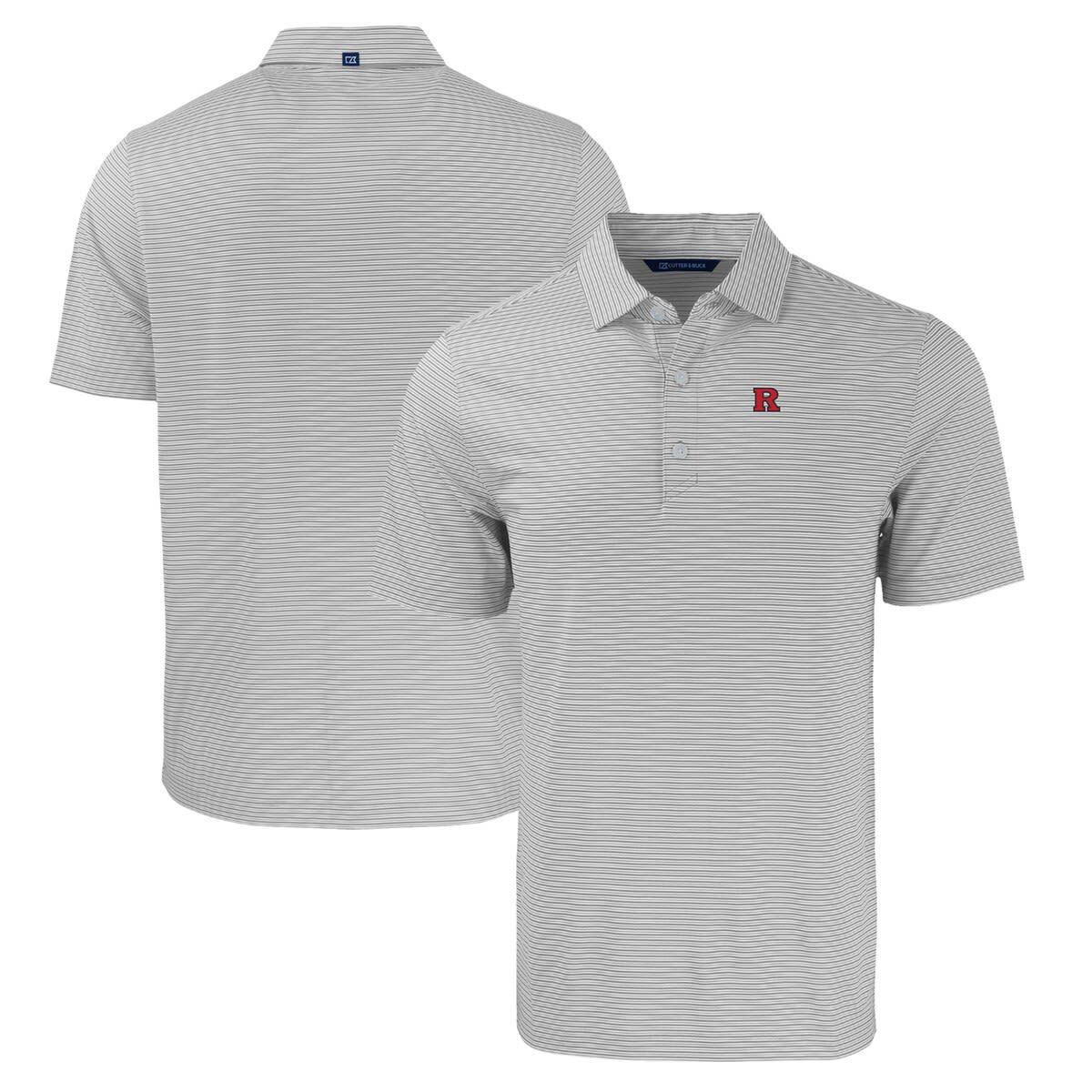 Rutgers Scarlet Knights NCAA Rutgers Knights Big & Tall Forge Eco Double Stripe Stretch Recycled Polo
