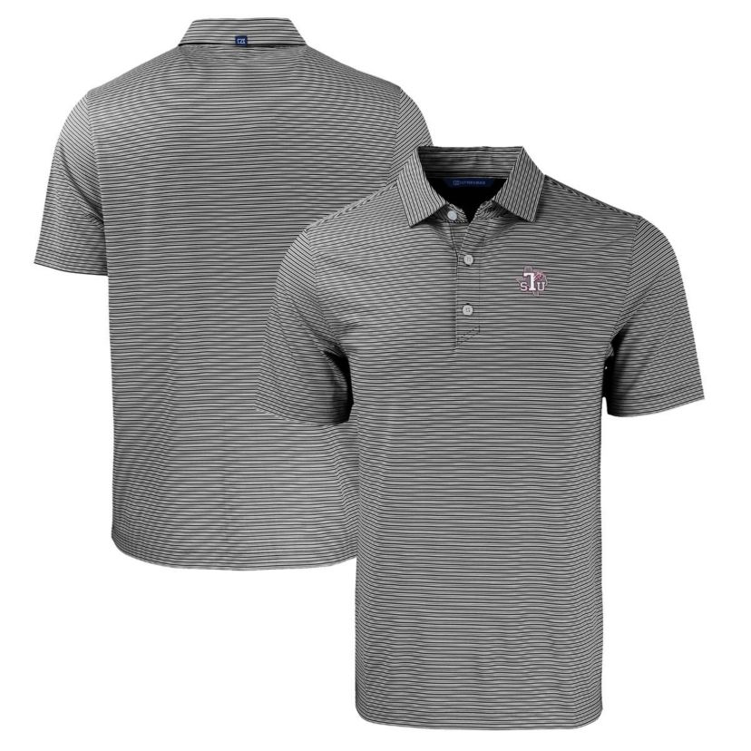 NCAA Texas Southern Tigers Big & Tall Forge Eco Double Stripe Stretch Recycled Polo