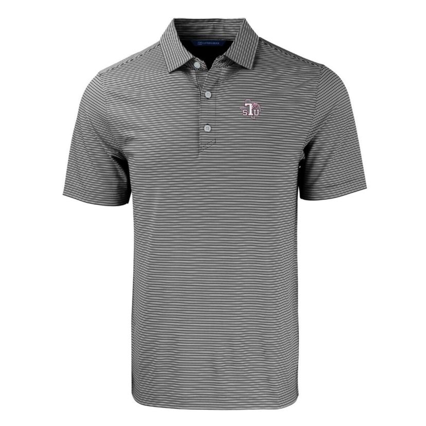 NCAA Texas Southern Tigers Big & Tall Forge Eco Double Stripe Stretch Recycled Polo