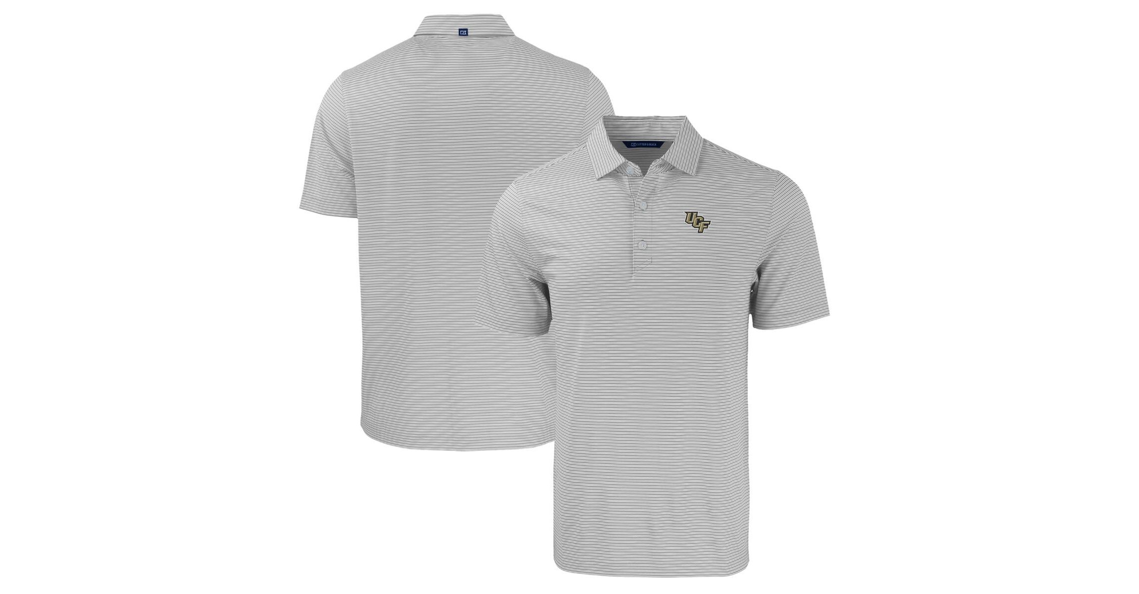 NCAA UCF Knights Big & Tall Forge Eco Double Stripe Stretch Recycled Polo