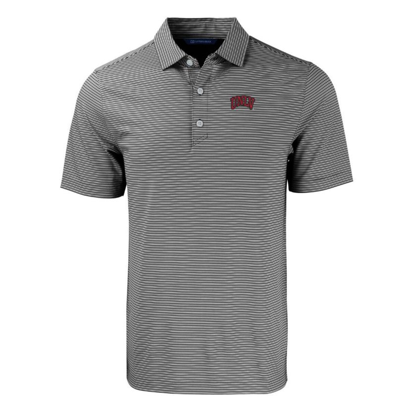 NCAA UNLV Rebels Big & Tall Forge Eco Double Stripe Stretch Recycled Polo
