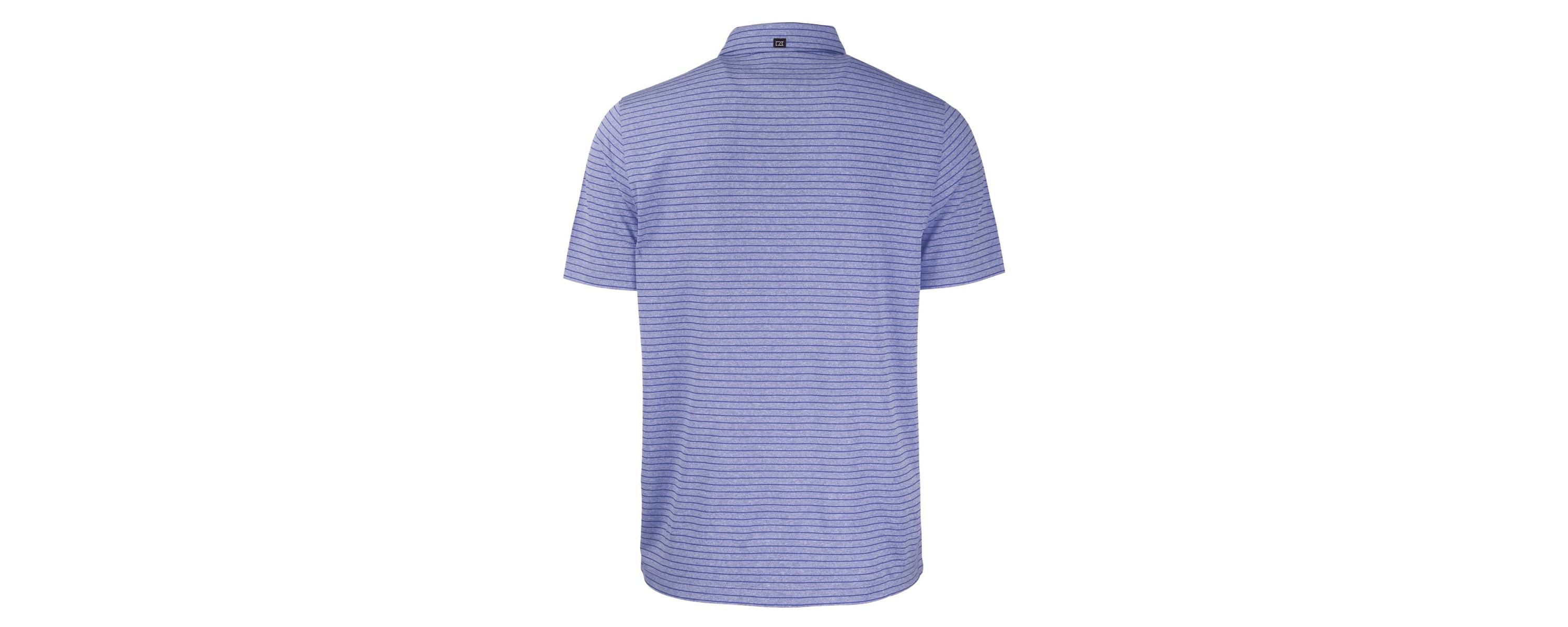 NCAA Kansas Jayhawks Big & Tall Forge Eco Stripe Stretch Recycled Polo