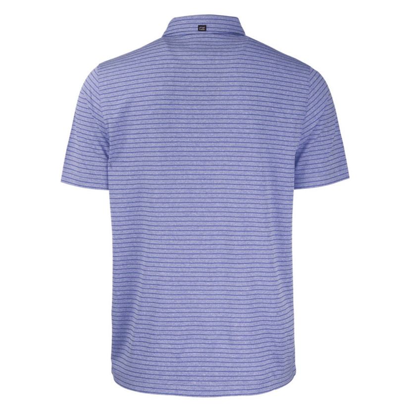 NCAA Memphis Tigers Big & Tall Forge Eco Stripe Stretch Recycled Polo