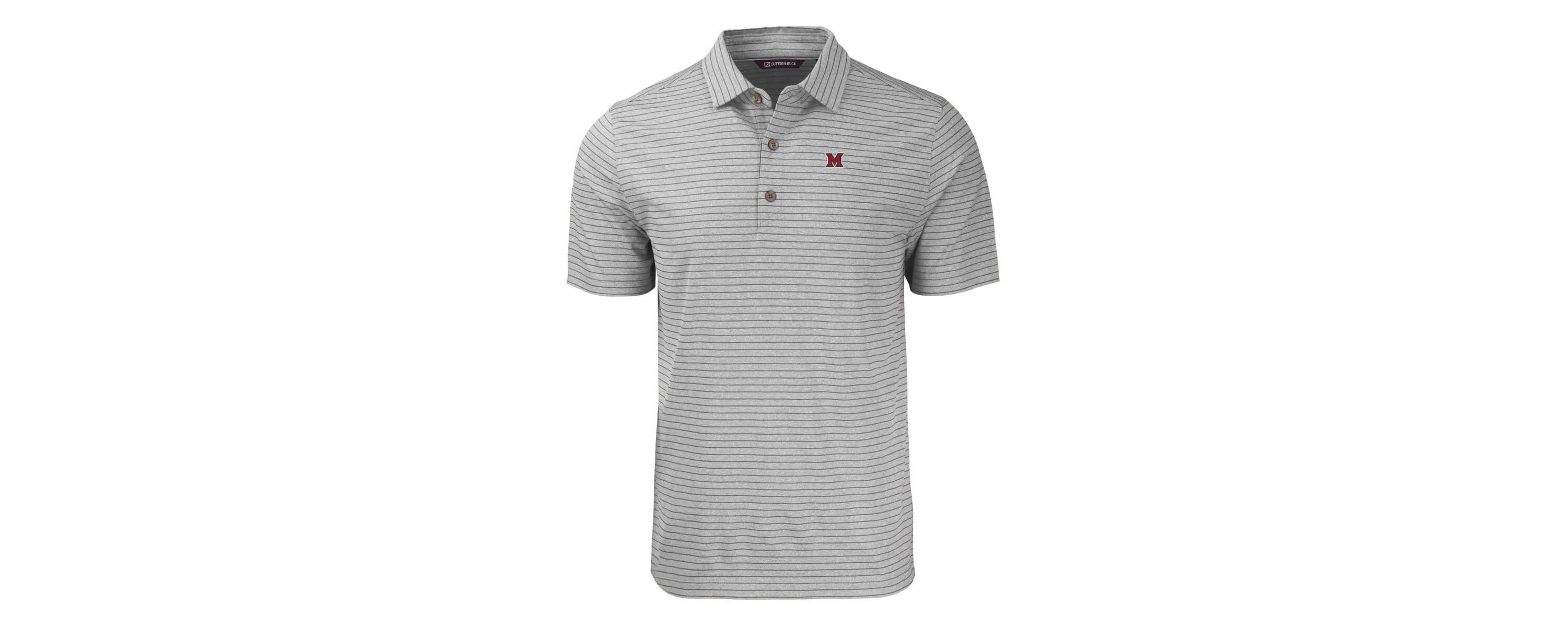 Miami (OH) RedHawks NCAA Miami University RedHawks Big & Tall Forge Eco Stripe Stretch Recycled Polo