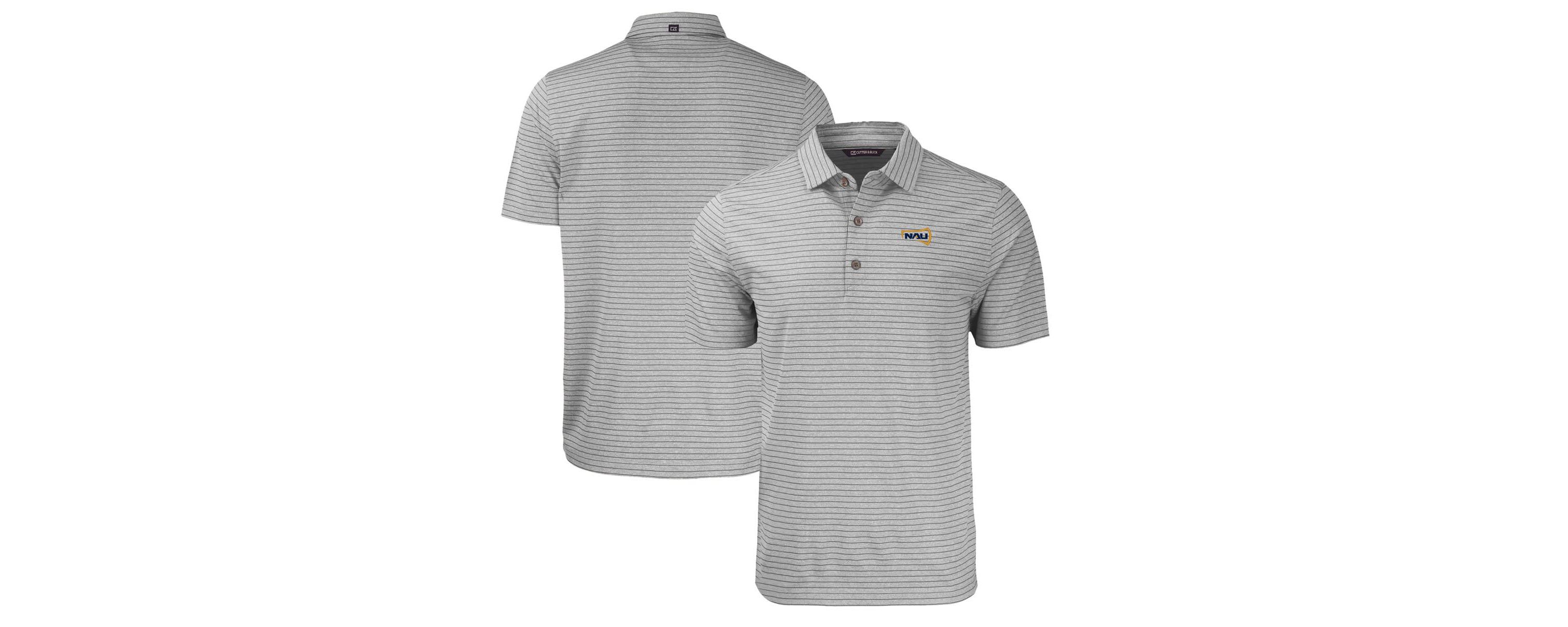 NCAA Northern Arizona Lumberjacks Big & Tall Forge Eco Stripe Stretch Recycled Polo