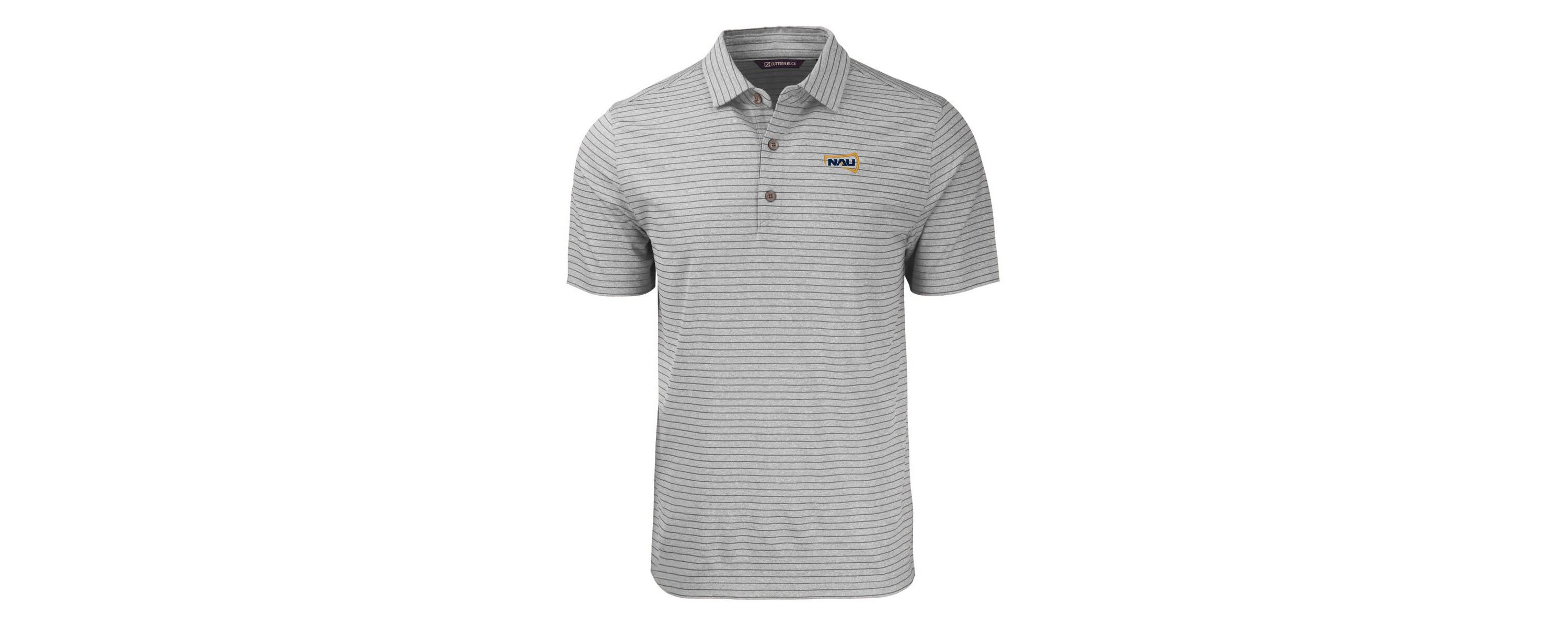 NCAA Northern Arizona Lumberjacks Big & Tall Forge Eco Stripe Stretch Recycled Polo