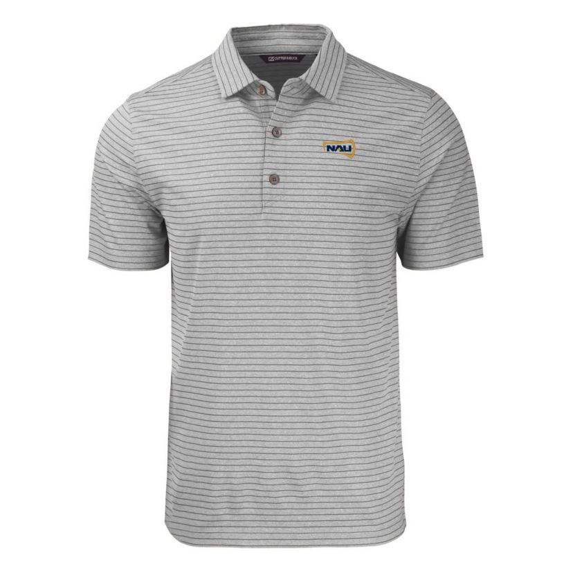 NCAA Northern Arizona Lumberjacks Big & Tall Forge Eco Stripe Stretch Recycled Polo